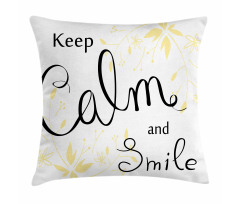 Positive Cursive Words Pillow Cover