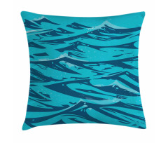 Abstract Waves Art Pillow Cover