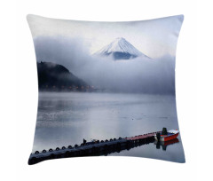 Mountain Peaks Kawaguchi Lake Pillow Cover