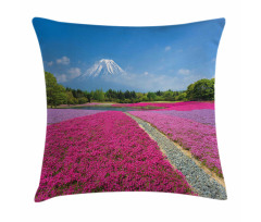 Flourishing Shibazakura Scene Pillow Cover