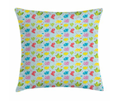 Colorful Seaweed Coral Pillow Cover