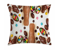 Choco Rabbits Pillow Cover