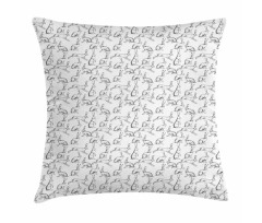 Rabbit Engraving Art Pillow Cover