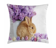 Rabbit Photo Pillow Cover