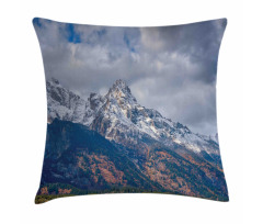 Snowy Scene Grand Teton Pillow Cover