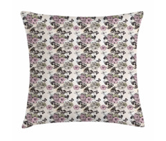 Nostalgic Floral Pattern Pillow Cover
