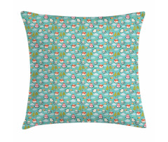 Happy Noel Penguins Gifts Pillow Cover