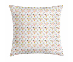 Simple Abstract Floral Art Pillow Cover