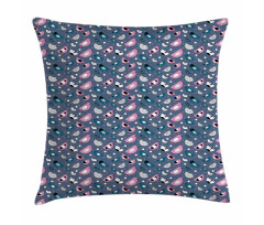 Avian Animals Polka Dots Pillow Cover