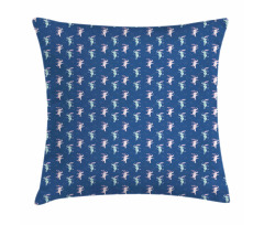 Funny Elephants Umbrellas Pillow Cover