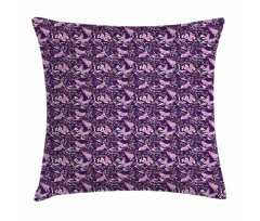 Butterflies Floral Branches Pillow Cover