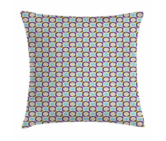 Nostalgic Groovy Rounds Pillow Cover