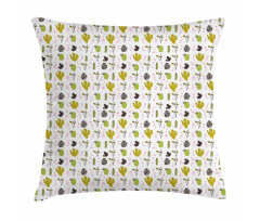 Botanical Little Triangles Pillow Cover