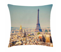 Cityscape of Paris Pillow Cover