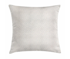Simplistic Curly Floral Art Pillow Cover