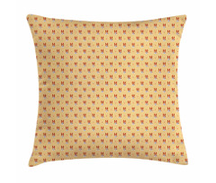 Basenji Dogs and Paws Pattern Pillow Cover