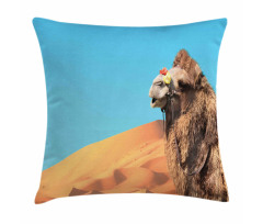 Camel Sand Dunes and Sky Pillow Cover