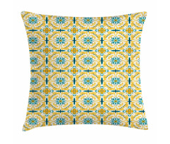 Botanical Swirling Motif Pillow Cover