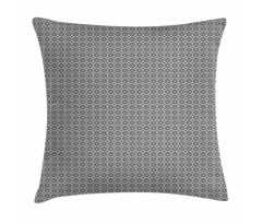 Greyscale Circular Motif Pillow Cover