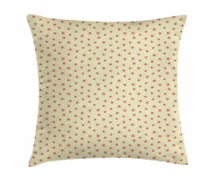 Irregular Dots and Flowers Pillow Cover