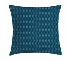 Hexagons with Dot Edges Pillow Cover