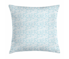 Abstract Maze Style Motif Pillow Cover