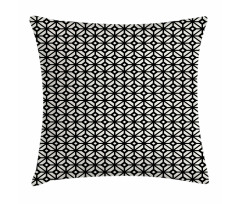 Rhombuses Crossing Lines Pillow Cover