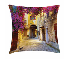 Historical Houses Alley Pillow Cover