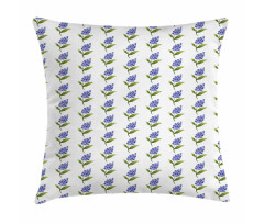 Watercolor Lilac Pattern Pillow Cover