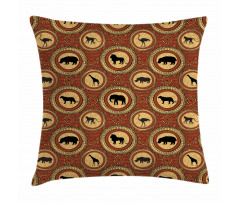 Monkey Lion Rhino Pillow Cover