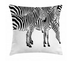 Wild Zebras Pillow Cover