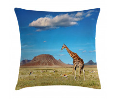Savanna Giraffes Pillow Cover