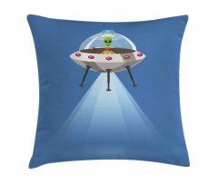 Spaceship Extraterrestrial Pillow Cover