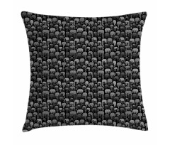 Funny Microorganisms Pattern Pillow Cover