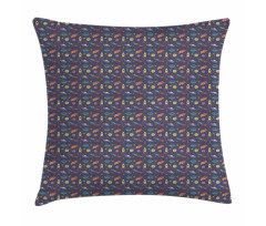 Rockets and Stars Pastel Hues Pillow Cover