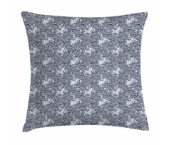 Detailed Bindweed Flowers Pillow Cover