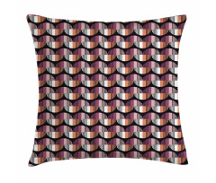 Colorful Stripes Crescents Pillow Cover