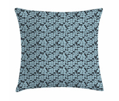 Top View Hydrangea Flowers Pillow Cover