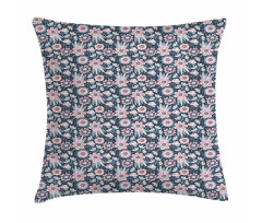 Garden Scene in Pastel Tones Pillow Cover