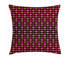 Dots and Hearts Pillow Cover