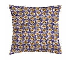 Flowers Round Spots Pillow Cover