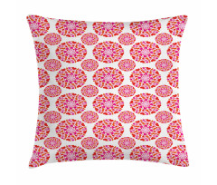 Hearts in Circles Pillow Cover