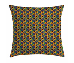 Sunflowers Polka Dots Pillow Cover