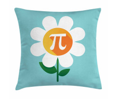 Number on Cartoon Daisy Pillow Cover