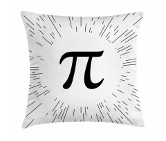 Monochromatic Simple Number Sign Pillow Cover