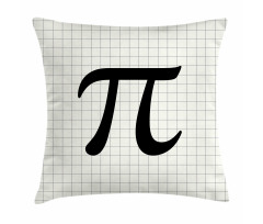 Constant Number Sign on Notebook Pillow Cover