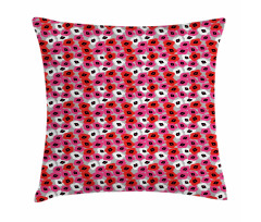 Flower Look Motif Pillow Cover