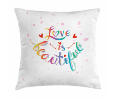 Love is Rainbow Art Pillow Cover