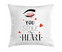 You Stole My Heart Woman Eye Pillow Cover