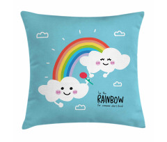 Be Rainbow Someone Saying Pillow Cover